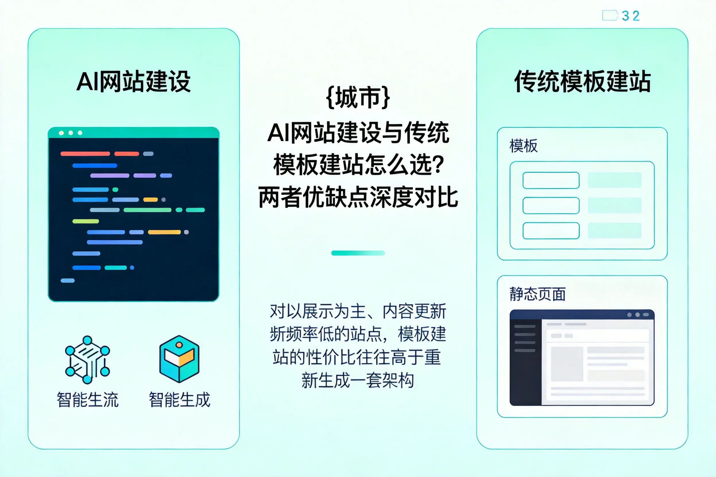 怒江AI网站建设与传统模板建站怎么选?两者优缺点深度对比