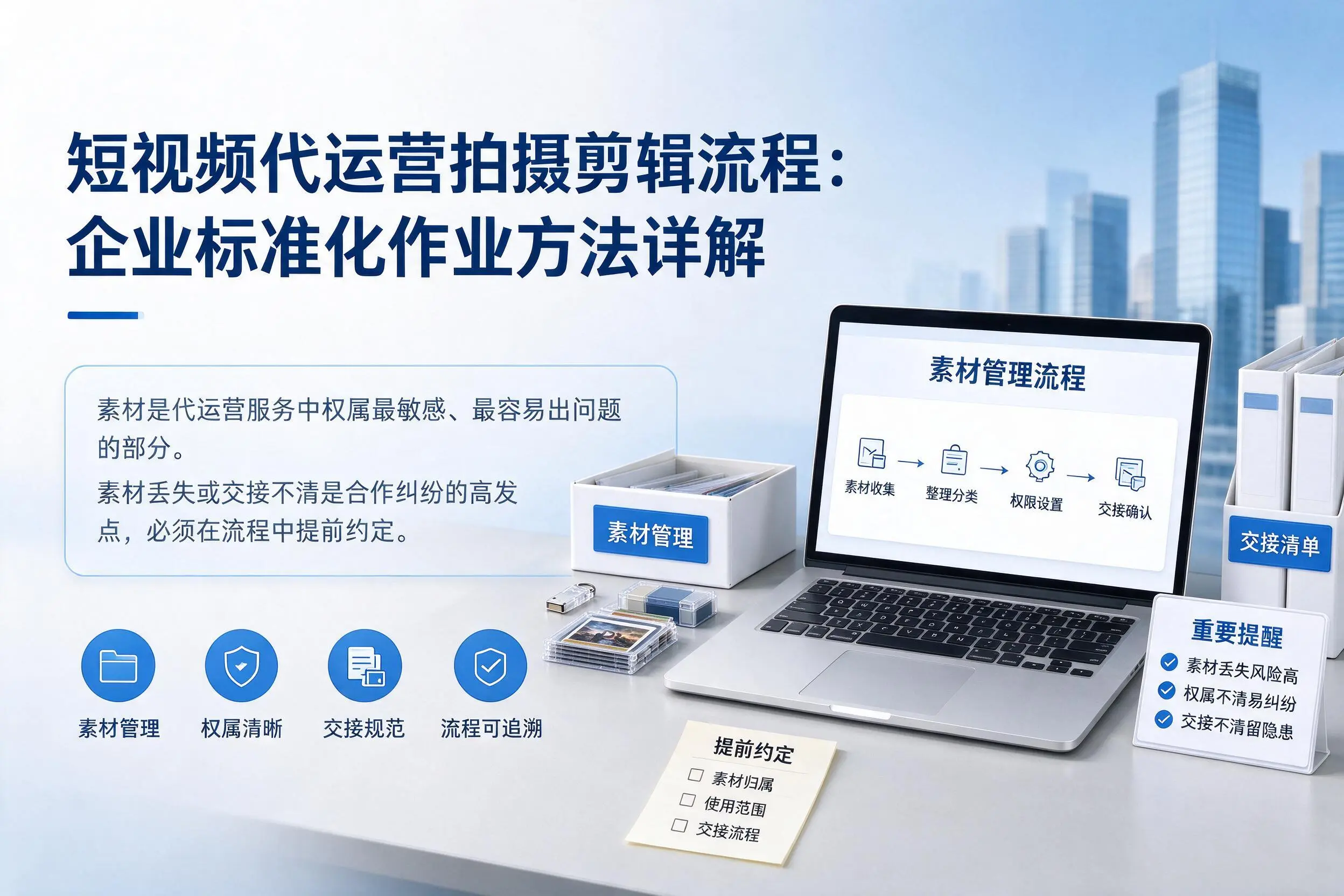 短视频代运营拍摄剪辑流程：怒江企业标准化作业方法详解