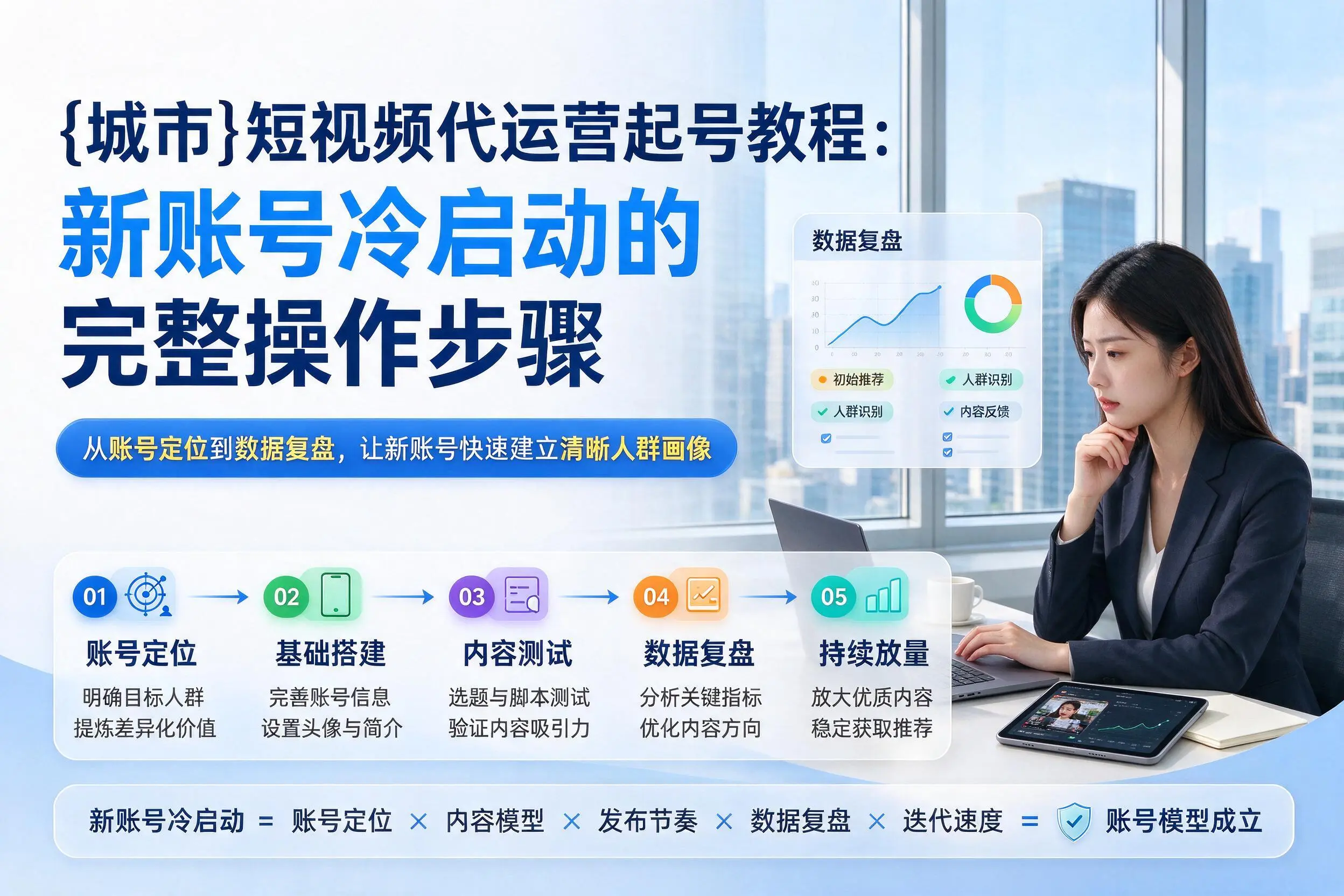 怒江短视频代运营起号教程:新账号冷启动的完整操作步骤