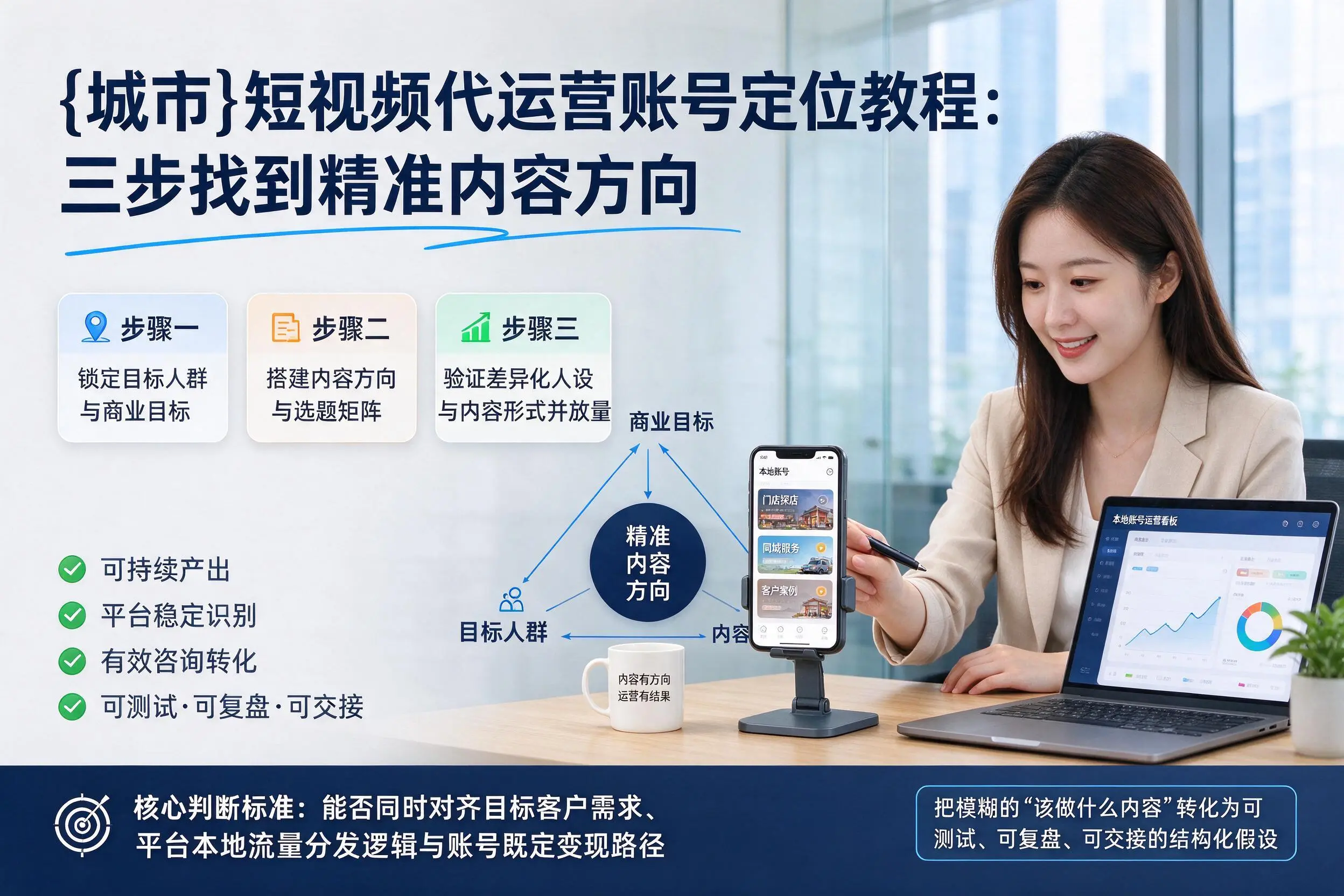 怒江短视频代运营账号定位教程：三步找到精准内容方向