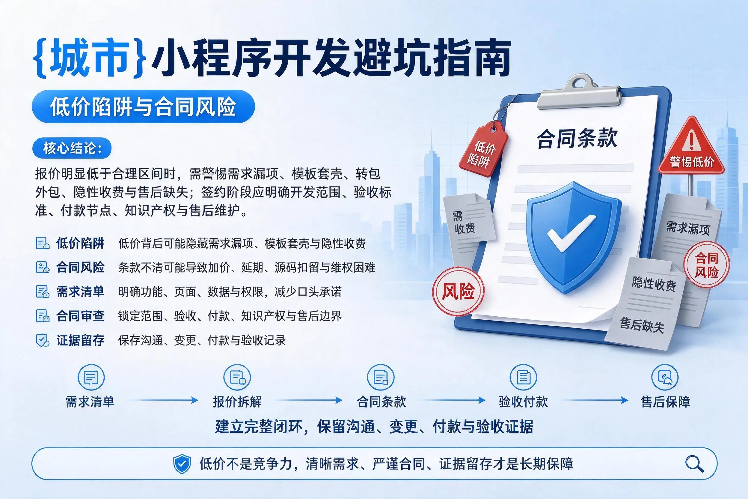 怒江小程序开发避坑指南：低价陷阱与合同风险