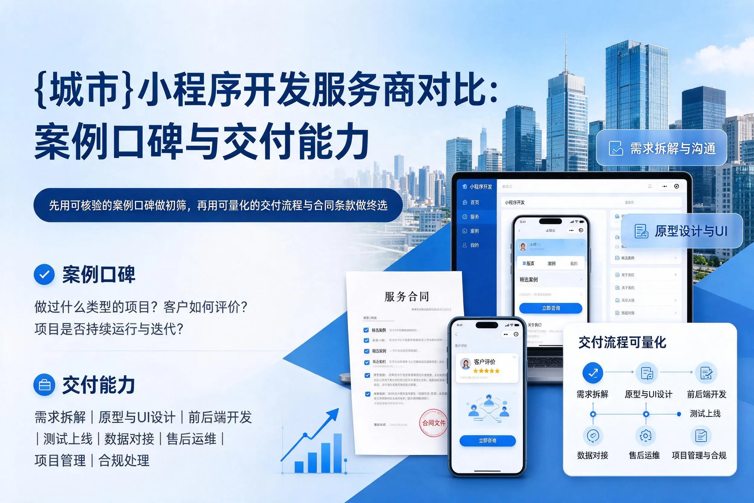怒江小程序开发服务商对比：案例口碑与交付能力