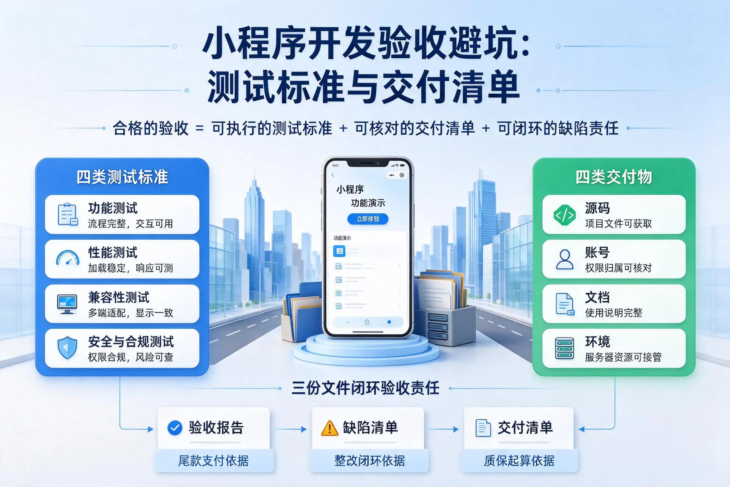 怒江小程序开发验收避坑：测试标准与交付清单