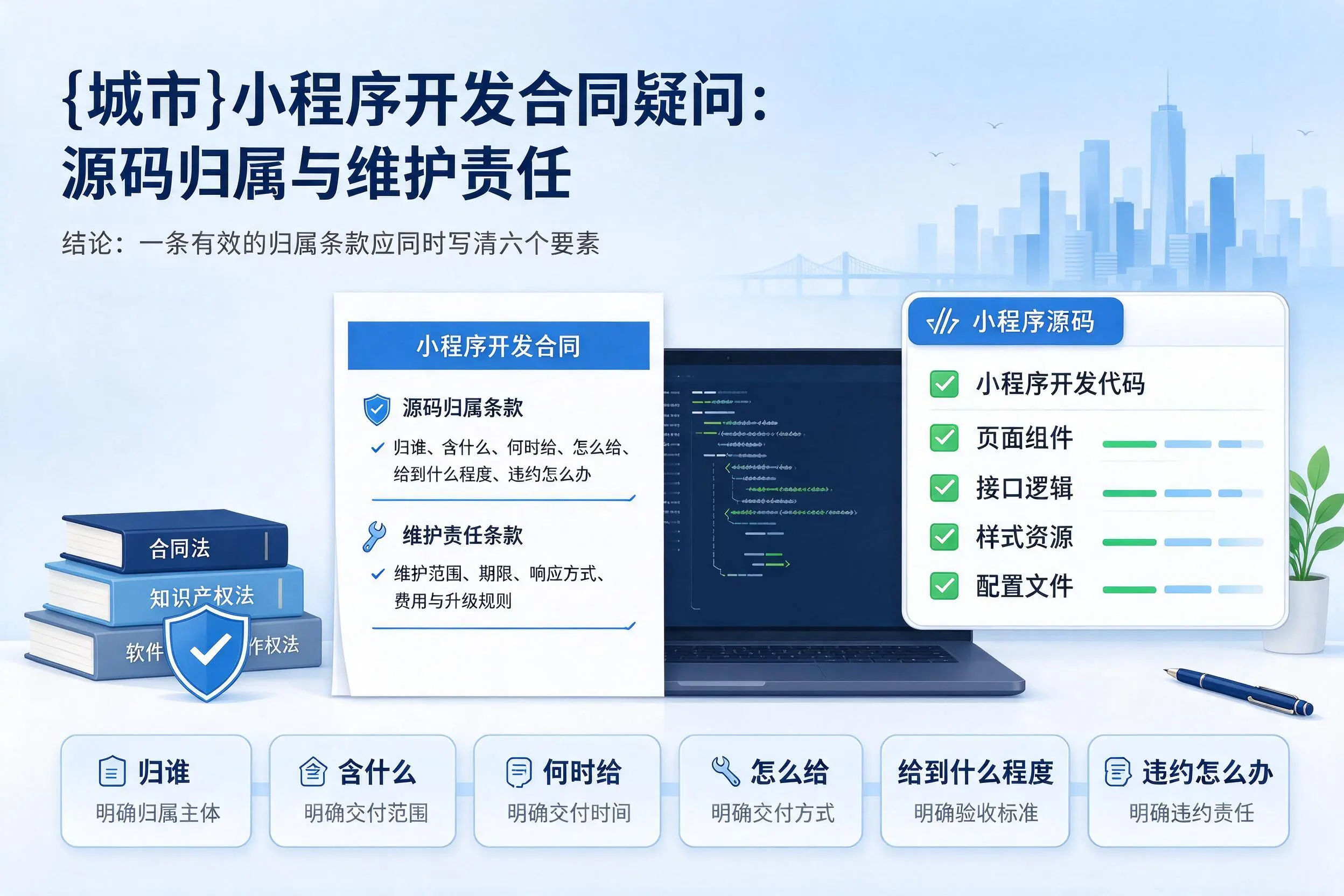 怒江小程序开发合同疑问：源码归属与维护责任