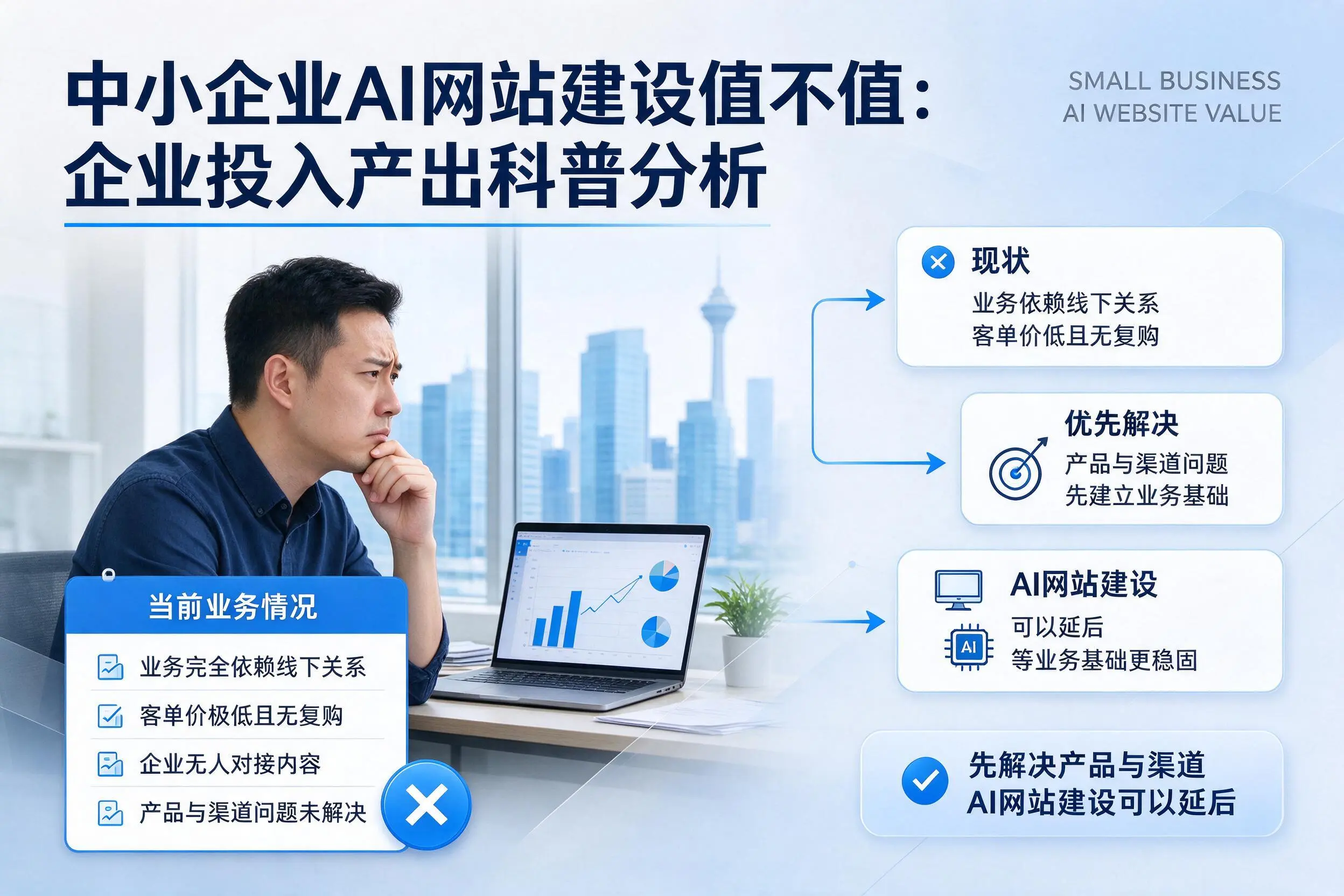 中小企业AI网站建设值不值：怒江企业投入产出科普分析