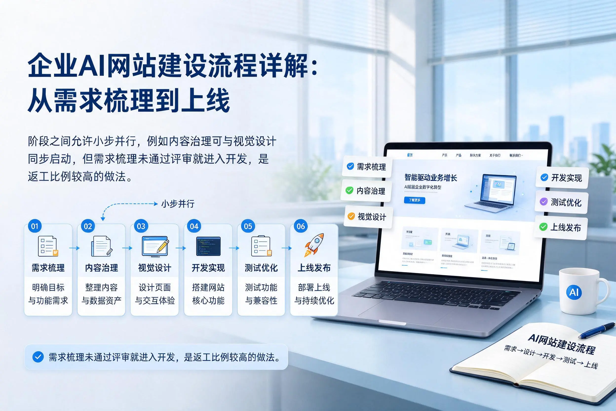 怒江企业AI网站建设流程详解：从需求梳理到上线