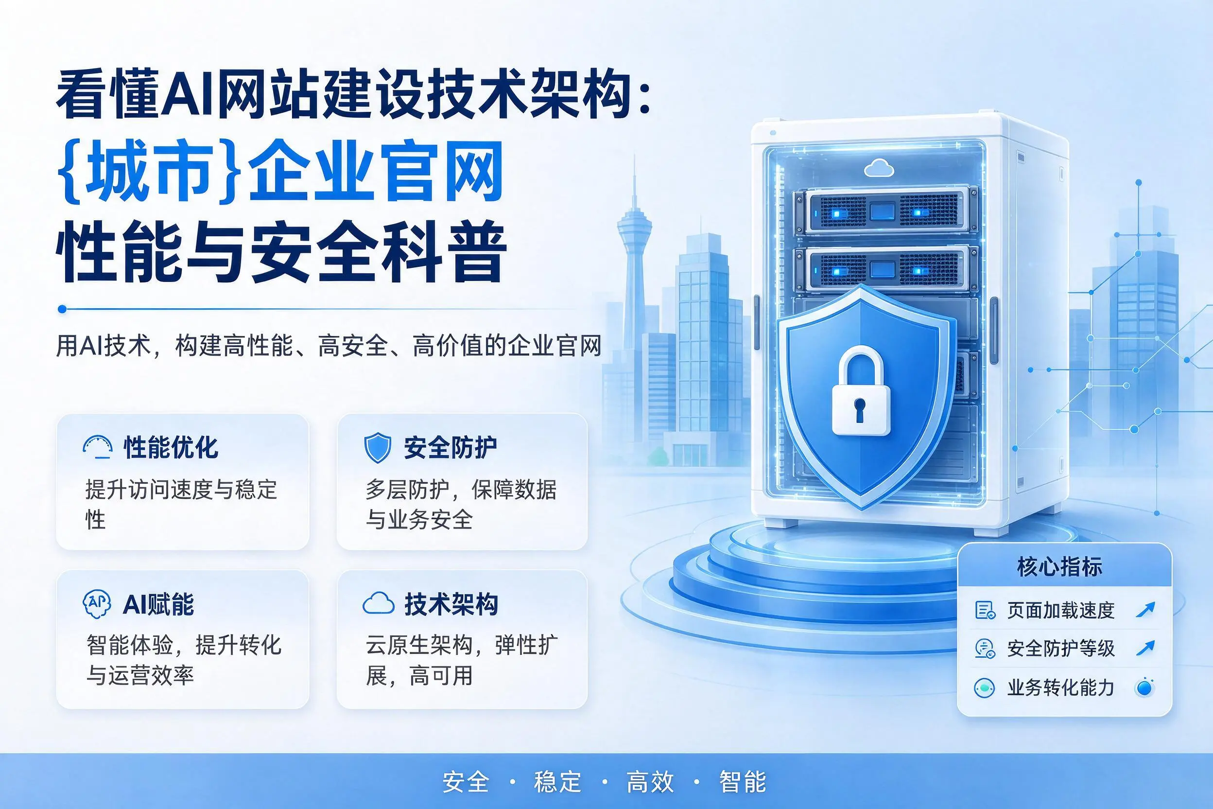 看懂AI网站建设技术架构:怒江企业官网性能与安全科普