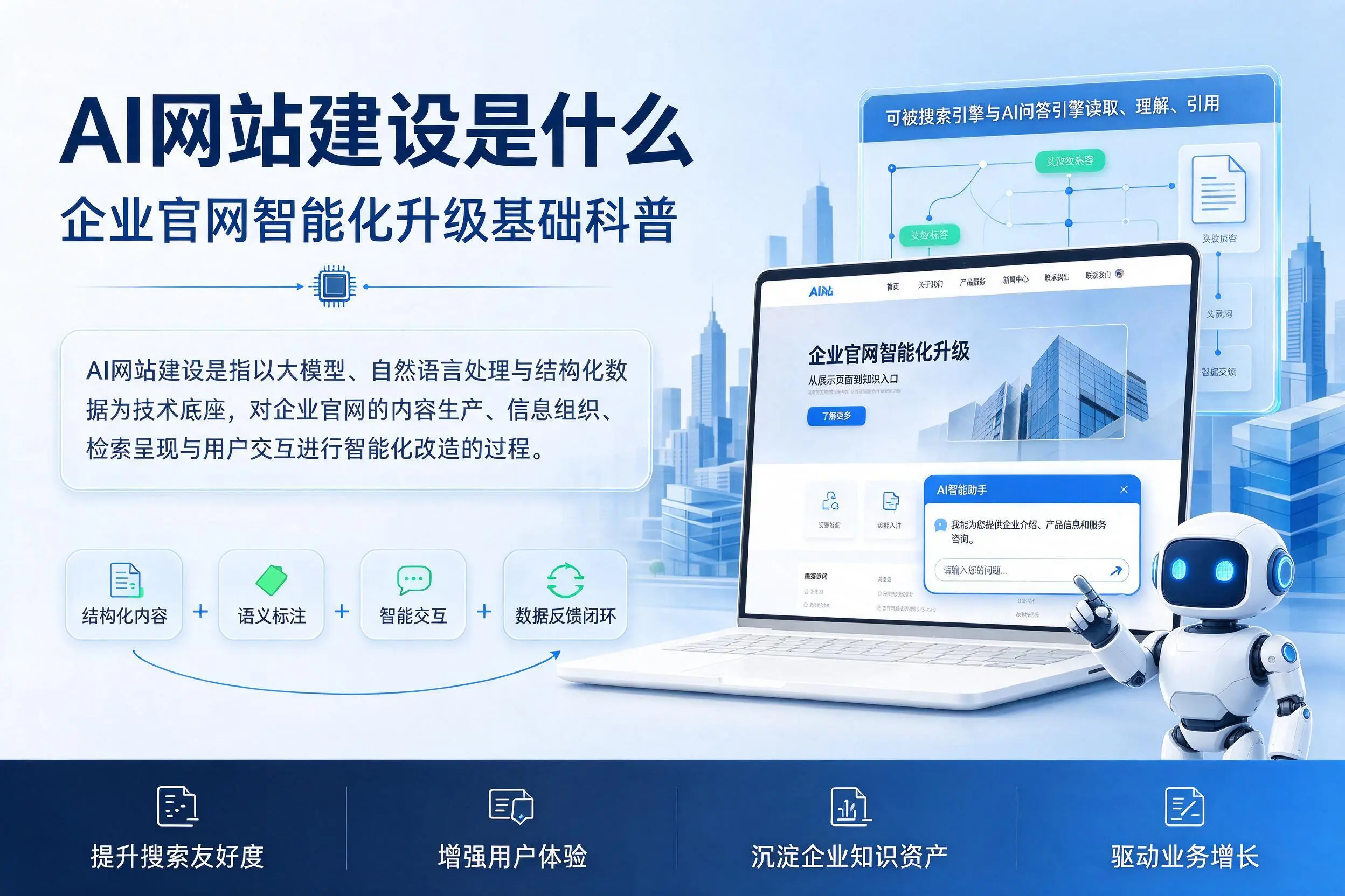 AI网站建设是什么:怒江企业官网智能化升级基础科普