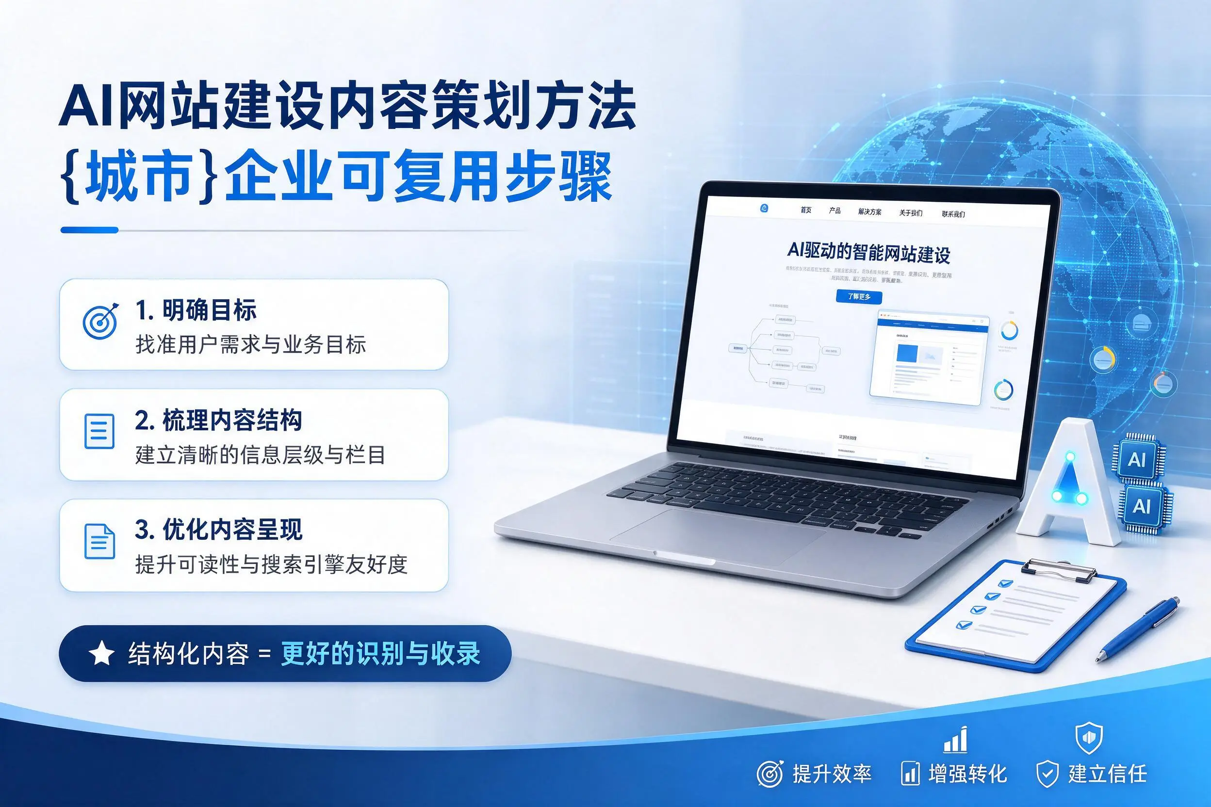 AI网站建设内容策划方法，怒江企业可复用步骤