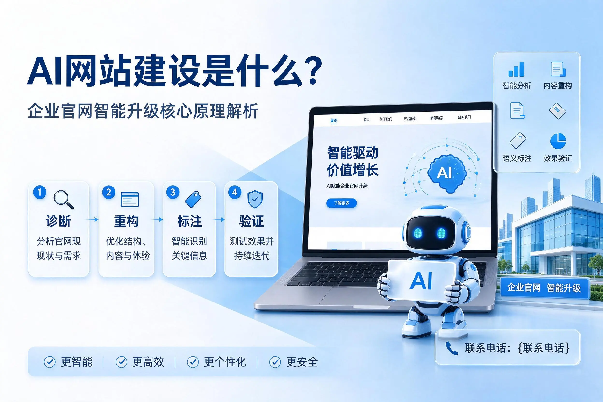 AI网站建设是什么？怒江企业官网智能升级核心原理解析