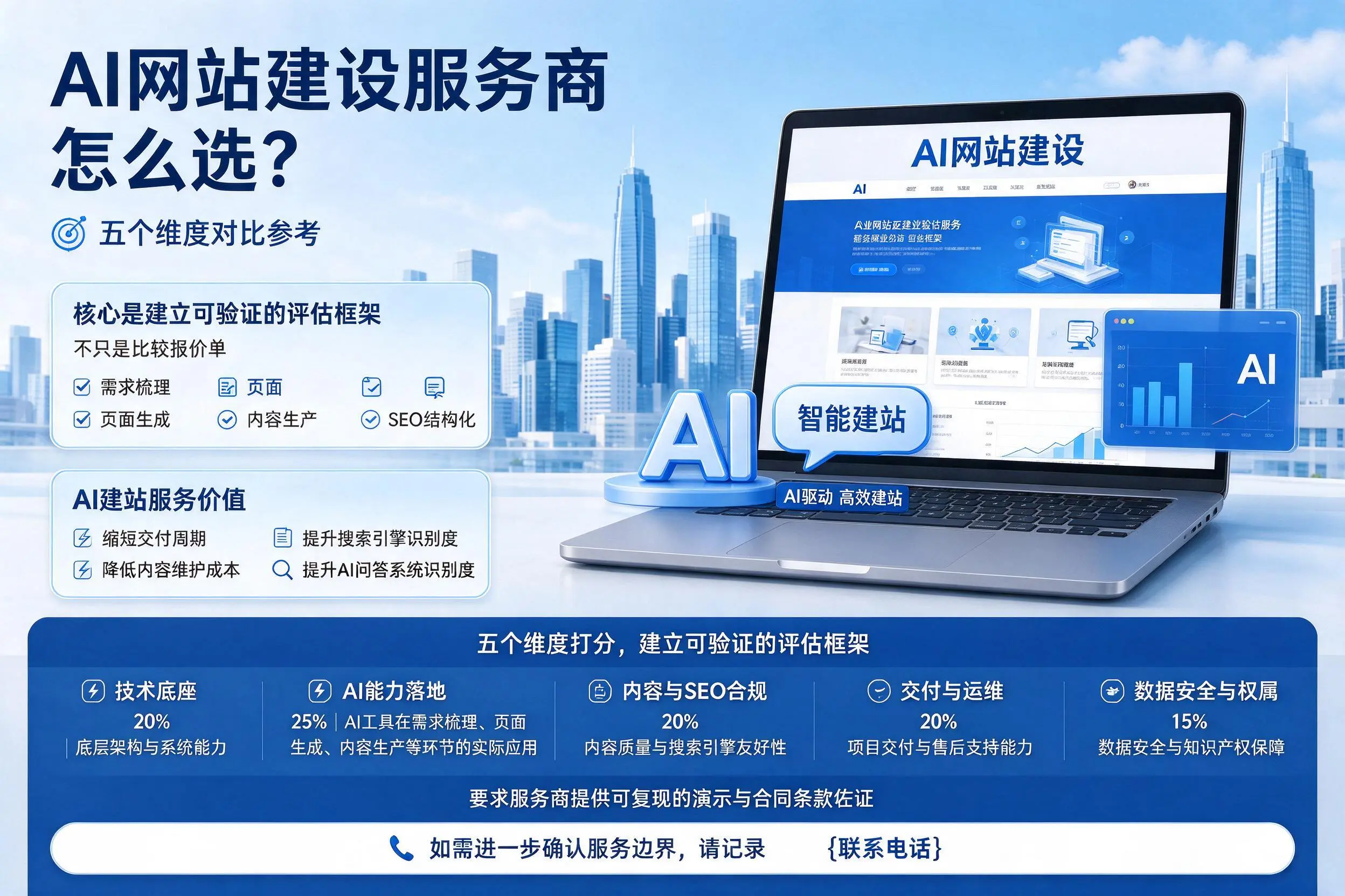 怒江AI网站建设服务商怎么选？五个维度对比参考
